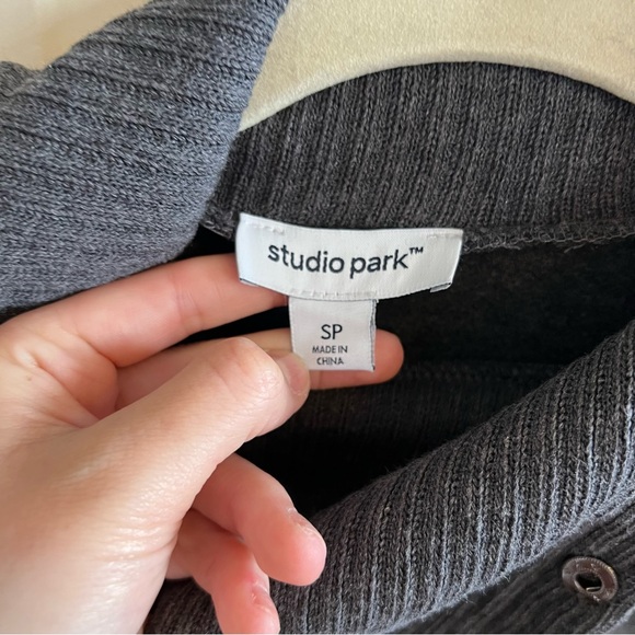 Studio Park | Regular Sweatshirt Dress in Charcoal Grey - Picture 5 of 12